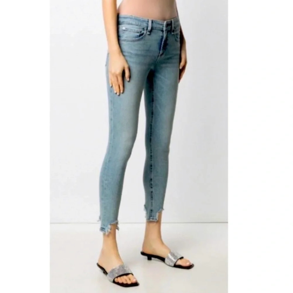 NWOT Rag & Bone Cate Mid-Rise Ankle Skinny Jeans Thunderbird Denim Casual 29